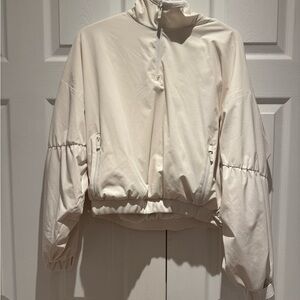 ALO Yoga Cream Bomber Jacket